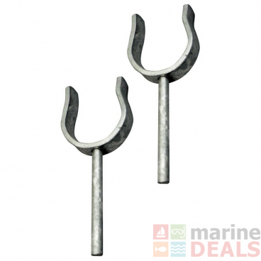 Galvanised Open Rowlocks 10mm Pair