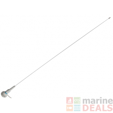 Pacific Aerials SeaMaster VHF Antenna with Base and Cable 1m White