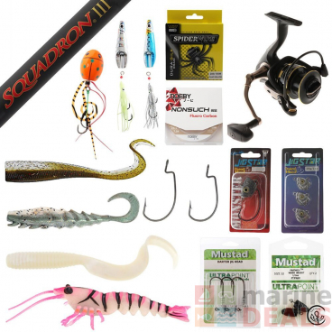 Fin-Nor Trophy 30 Softbait and Lure Value Package 7ft 2in 10-30lb 2pc