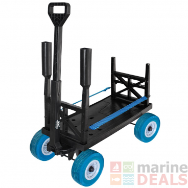 Mighty Max All-Terrain Fishing Cart Black/Blue