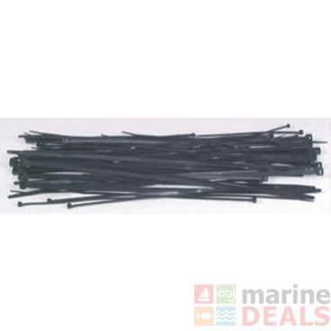 Large Size Mixed Black Cable Tie Set - 70-pieces