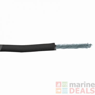 Automotive DC Power Cable Black 25A - Per Metre
