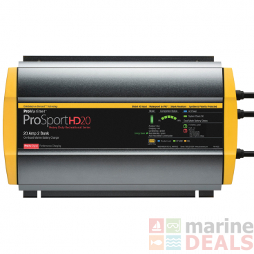 ProMariner ProSportHD 20 Marine Battery Charger 20A 2-Bank NEMA-15