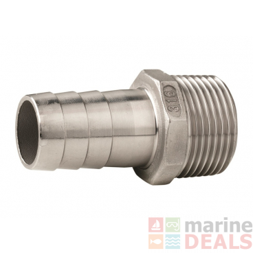 V-Quipment Male Stainless Steel Hose Connector 15mm