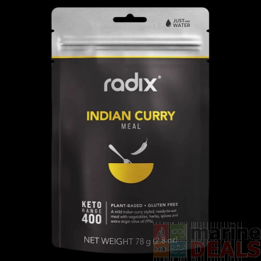 Radix Keto Plant-Based Meal V9 Indian Curry 400kcal 78g