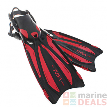 TUSA Solla ForcElast Tech Fins Metallic Red S
