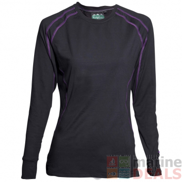 Ridgeline Wildcat Womens Thermal Long Sleeve Shirt Black 3XL