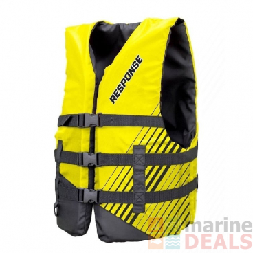RESPONSE MS50 Level 50 Watersports Youth Life Vest Yellow 22-40kg
