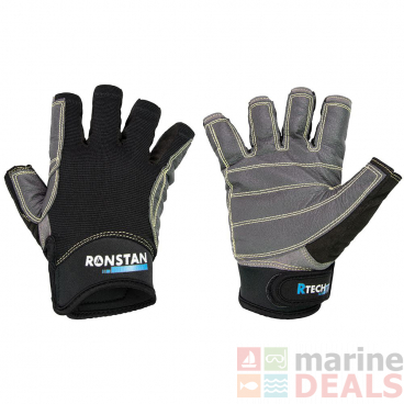 Ronstan Race Fingerless Sailing Gloves Black