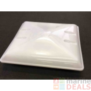 MPK Vent 400 X 400mm 4 Way (42-70mm Roof) Blind & Fly Opaque Dome