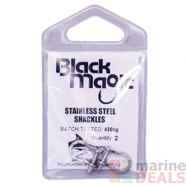Black Magic Stainless Steel Game Shackles Qty 2