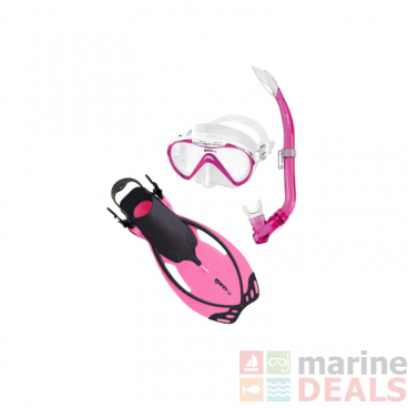 Mares Seahorse Allegra Kids Snorkel and Fins Set Pink L/XL
