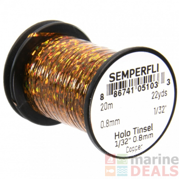 Semperfli Holo Tinsel Flash Copper 1/32in