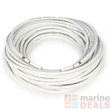 Shakespeare Marine RG8X Low Loss Coaxial Cable 50-Ohm White