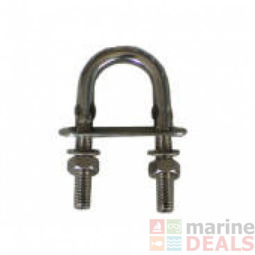 Cleveco U-Bolts 316 Stainless Steel with Nut and Double Plate