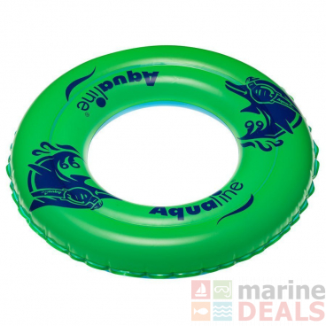 Aqualine Inflatable Swim Ring Green 50cm