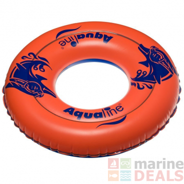 Aqualine Inflatable Swim Ring Orange 60cm