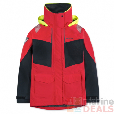 Musto BR2 Womens Coastal Jacket Red/Black Size 8