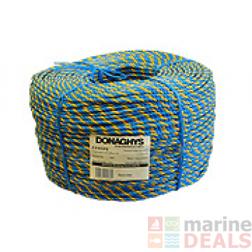 Donaghys Certified Telstra Rope 6mm Blue/Yellow Per Metre