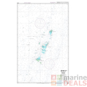 LINZ TO101 Nautical Chart Tonga