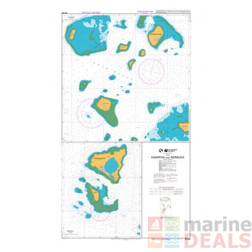 LINZ TO403 Nautical Chart Ha'afeva and Nomuka