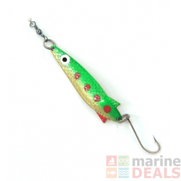 Kilwell NZ Toby Spinning Lure 7g Green Gold Single Hook