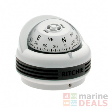 Ritchie Trek TR-33W Surface Mount Boat Compass White