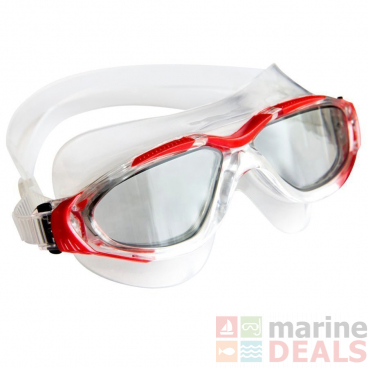 Aqualine Tri-Glide Silicone Triathlon Swimming Goggles Red