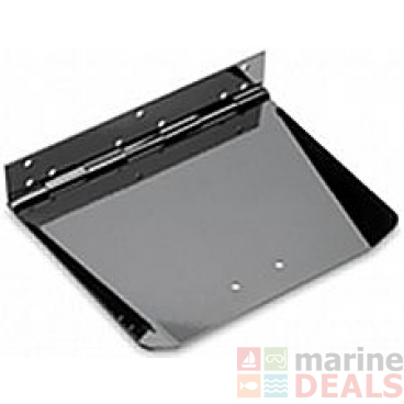 Lectrotab Powdercoated Stainless Steel Trim Tab Plate 12inx12in Black