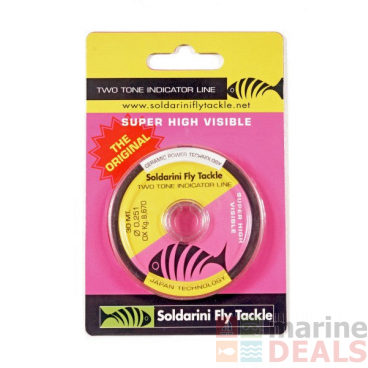 Soldarini Two Tone Super Visible Indictor Tippet 30m 0.18mm Pink/Yellow