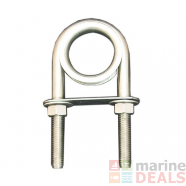 Cleveco Stainless Steel U Bolt 10x110mm with Eye and Plate