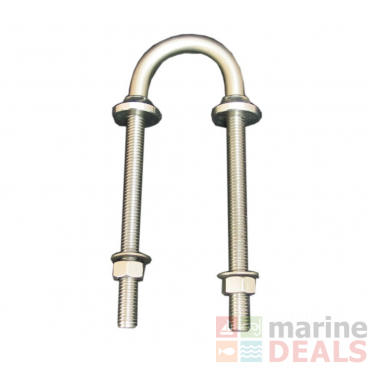 Cleveco Stainless Steel Collared U Bolt Backstay 10x150mm