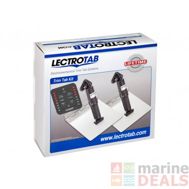 Lectrotab Standard Trim Tab Kit 9inx9in with LED Auto Retract Controller