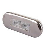 Stainless LED Waterproof Courtesy Lights 0.21w Red