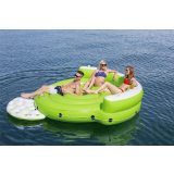 Hydro-Force Kick Back 5-Person Inflatable Lounge Green/White