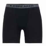 Icebreaker Mens Merino Anatomica Long Boxers Black/Monsoon
