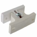 Nylon Door Retainer White Square