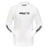 Musto Youth Long Sleeve Rash Vest White/Silver Size Medium