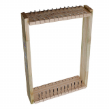 Nacsan Wooden Longline Trace Rack with With Non Tangle Flasher Traces