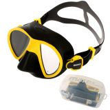 Mares X-Free Adult Dive Mask Yellow/Black