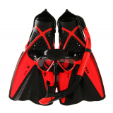 Mares Bonito X-One Adult Dive Mask Snorkel and Fins Set Red/Black