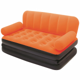 Bestway Multi-Max Air Couch with Sidewinder AC Air Pump Orange