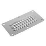 Polished Stainless Louvre Vent 127 x 63.5mm