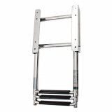 Slide and Fold Telescopic 3-Step Boat Boarding Ladder