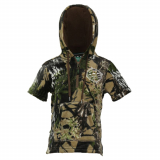 Ridgeline Little Weapon Short Sleeve Kids Hoodie Buffalo Camo