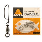 Sampo Swivel with Coastlock Snap 90kg Silver Qty 2