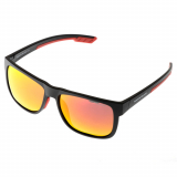 North Beach Teva Polarised Sunglasses Red Mirror/Matt Black Frame
