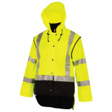 Betacraft Tuffviz Mens Highway Safety Bomber Jacket Lime/Black