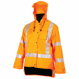 Betacraft Tuffviz Mens Highway Safety Bomber Jacket Orange