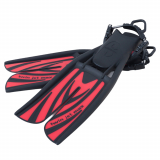 Scubapro Twin Jet Max Split Dive Fins with Spring Strap Red S